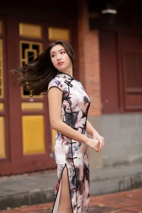 [Mzsock] NO.071 Zhang Lunzhen cheongsam, high heels and beautiful legs, outdoor shot street photography#[52P]-50