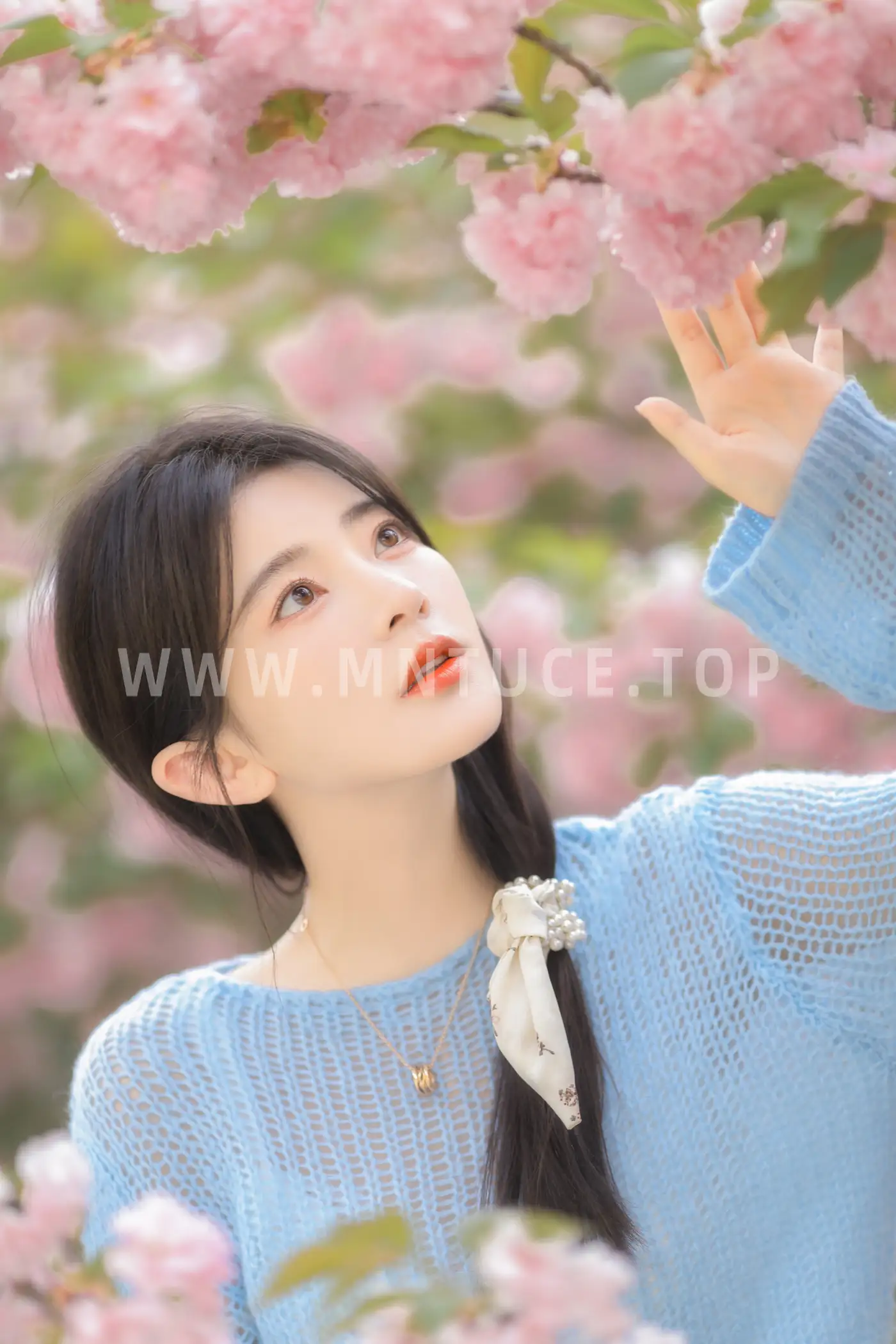 [YITUYU] 2022.06.22 Vol.1252 – Pink Blue Evening Cherry Blossoms Yang Yimo#[29P]-19